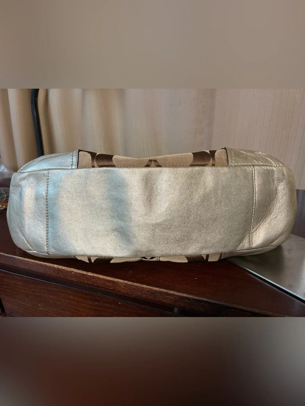 Coach Ergo Op Art Signature Canvas Shoulder Bag
